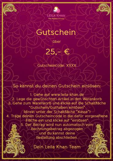 Voucher of 25 €